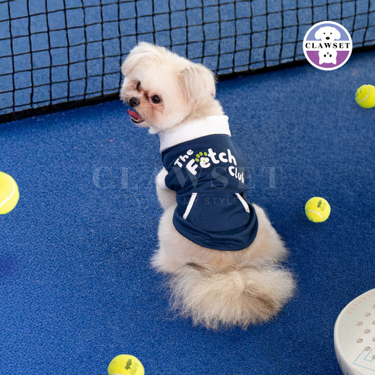 Clawset - Padel Tennis Collection - Pet Sport T-shirt - Navy
