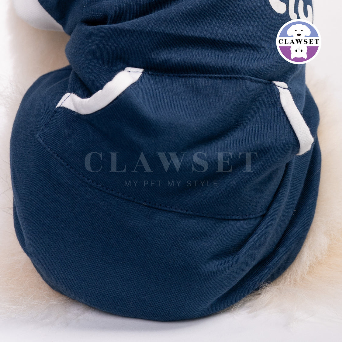 Clawset - Padel Tennis Collection - Pet Sport T-shirt - Navy
