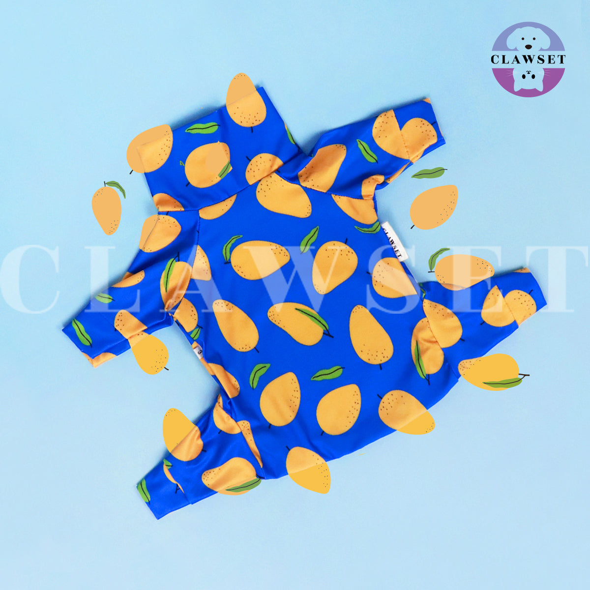 Clawset - Pet Fashion - Protection Suit - Fruity Collection - Mango (Mangga)