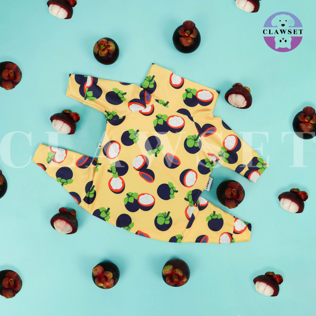 Clawset - Pet Fashion - Protection Suit - Fruity Collection - Mangosteen (Manggis)