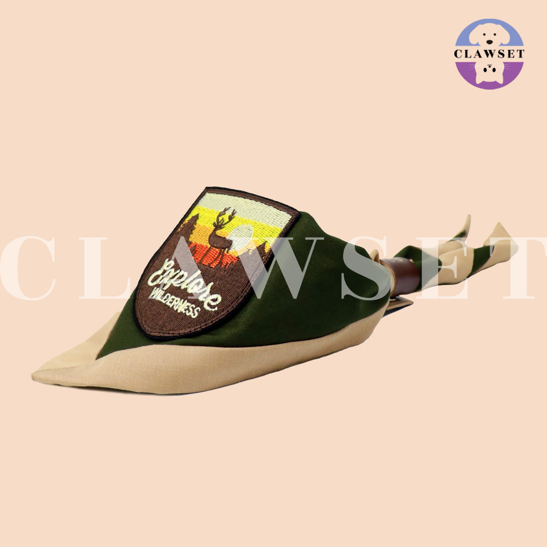 Clawset - Pet Scarf (Syal) - Scout Collection - Green (Hijau)