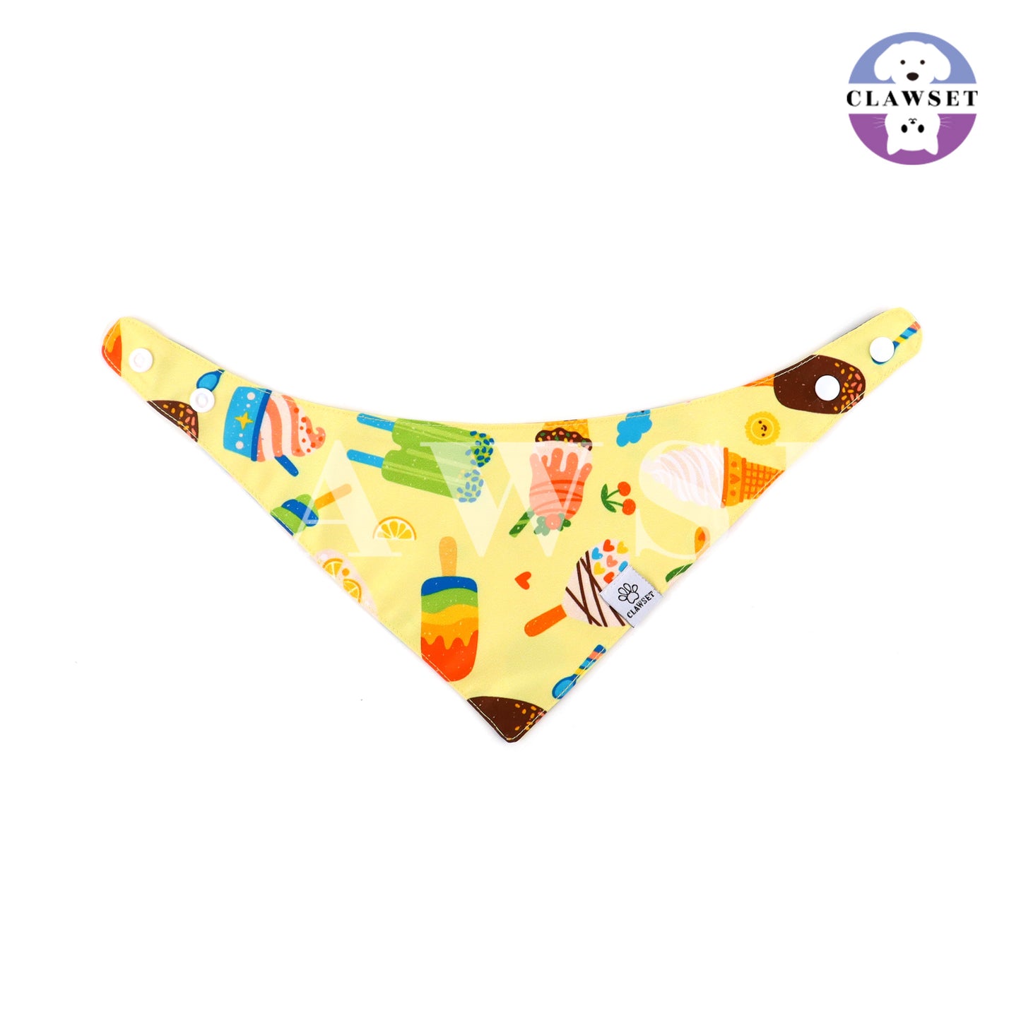 Clawset - Pet Scarf (Syal) - Im So Hungry - Ice Cream Yellow (Kuning)