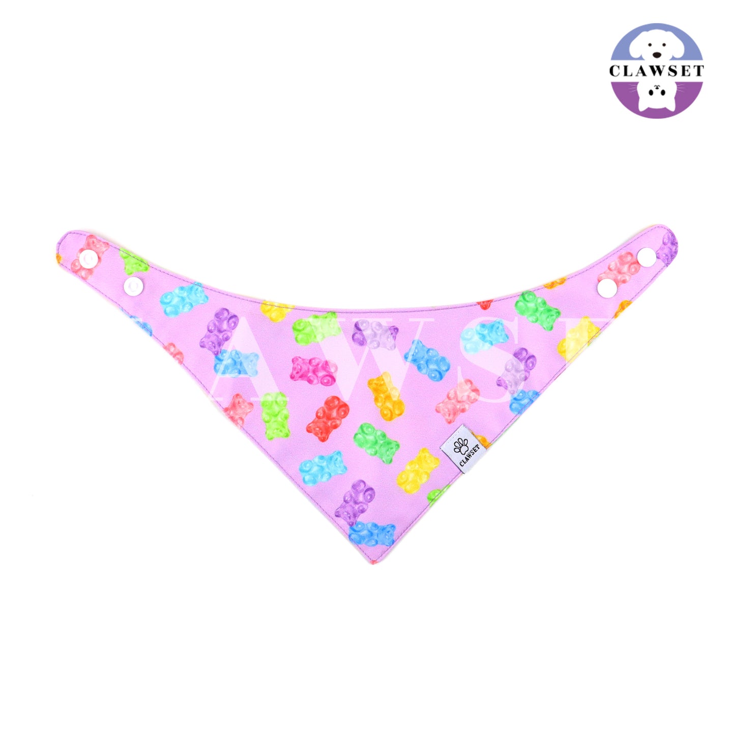 Clawset - Pet Scarf (Syal) - Im So Hungry - Gummy Bear Purple (Ungu)