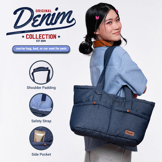 Clawset - Pet Carrier - Denim Collection