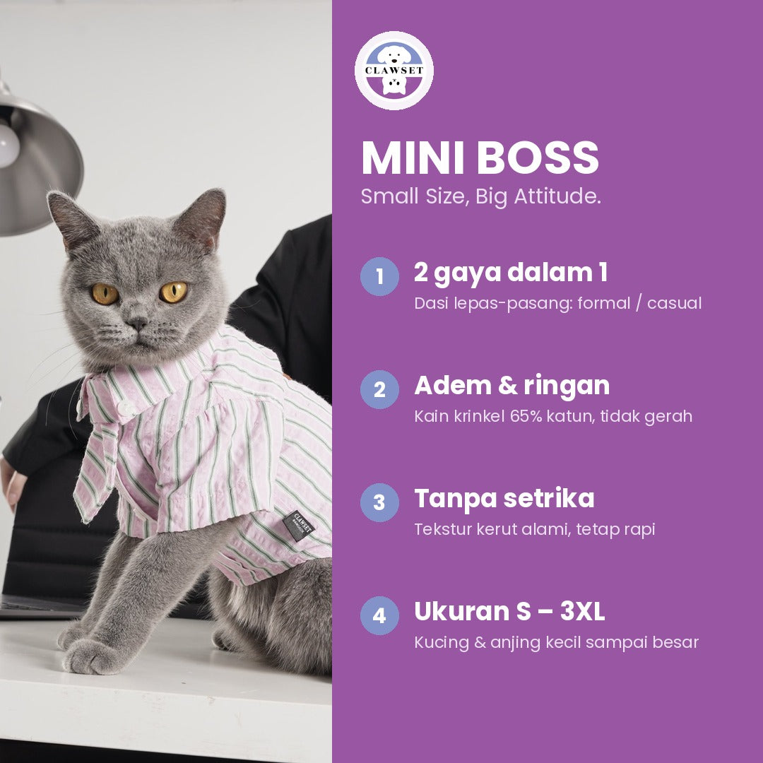 Mini Boss Pet Shirt – Pink