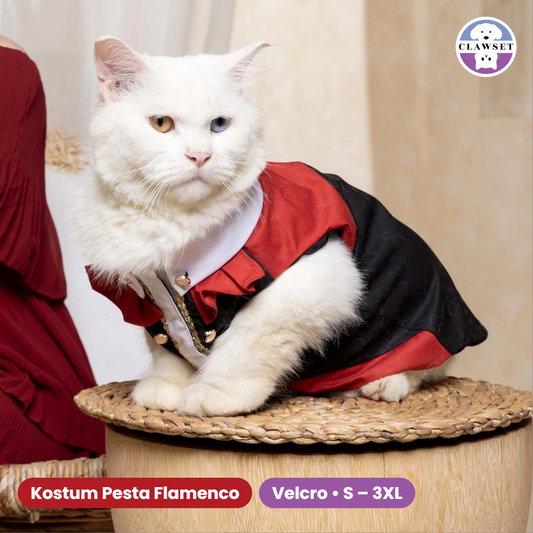 Kemeja Flamenco Anjing & Kucing – Spain Collection