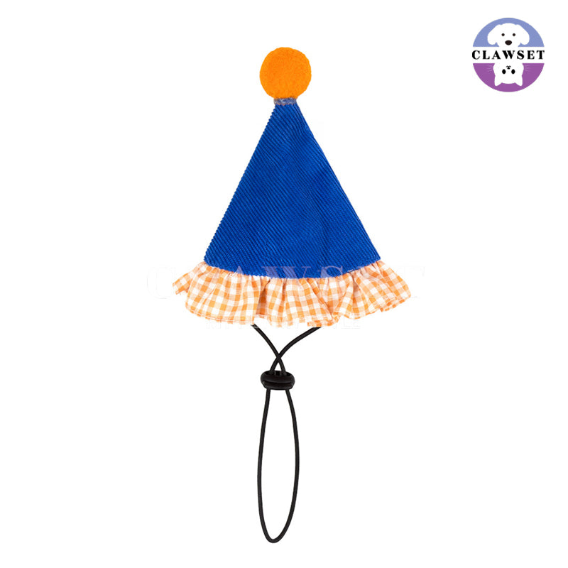 Clawset - Pet Accessories - Birthday Hat (Topi Ulang Tahun) - Blue (Biru)