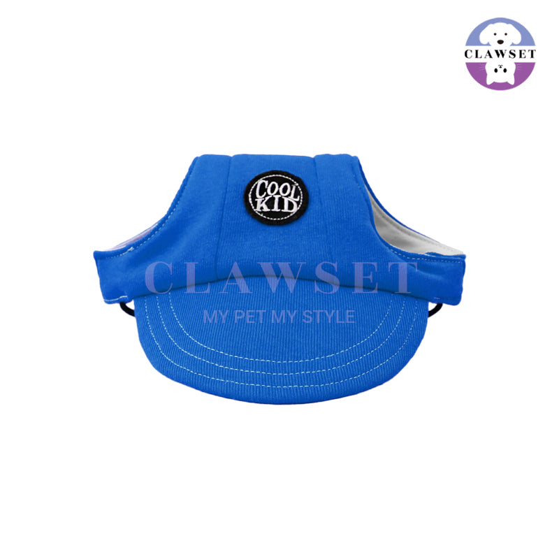 Clawset - Pet Accessories - Cool Kid (Topi Hewan Peliharaan) - Blue (Biru)