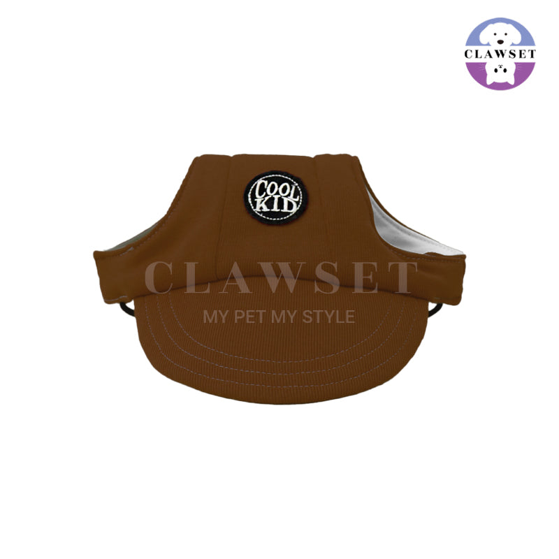 Clawset - Pet Accessories - Cool Kid (Topi Hewan Peliharaan) - Brown (Coklat)