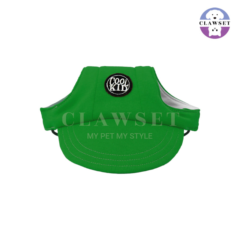 Clawset - Pet Accessories - Cool Kid (Topi Hewan Peliharaan) - Green (Hijau)