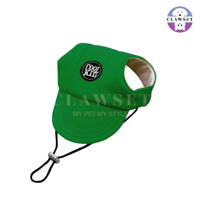 Clawset - Pet Accessories - Cool Kid (Topi Hewan Peliharaan) - Green (Hijau)