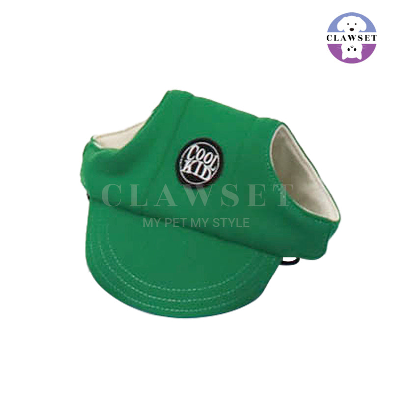 Clawset - Pet Accessories - Cool Kid (Topi Hewan Peliharaan) - Green (Hijau)