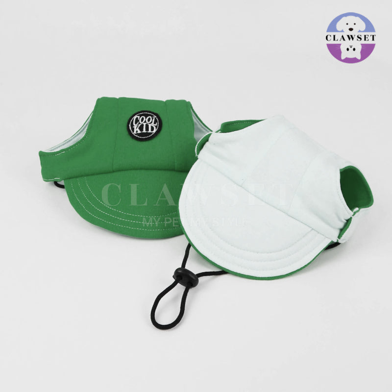 Clawset - Pet Accessories - Cool Kid (Topi Hewan Peliharaan) - Green (Hijau)