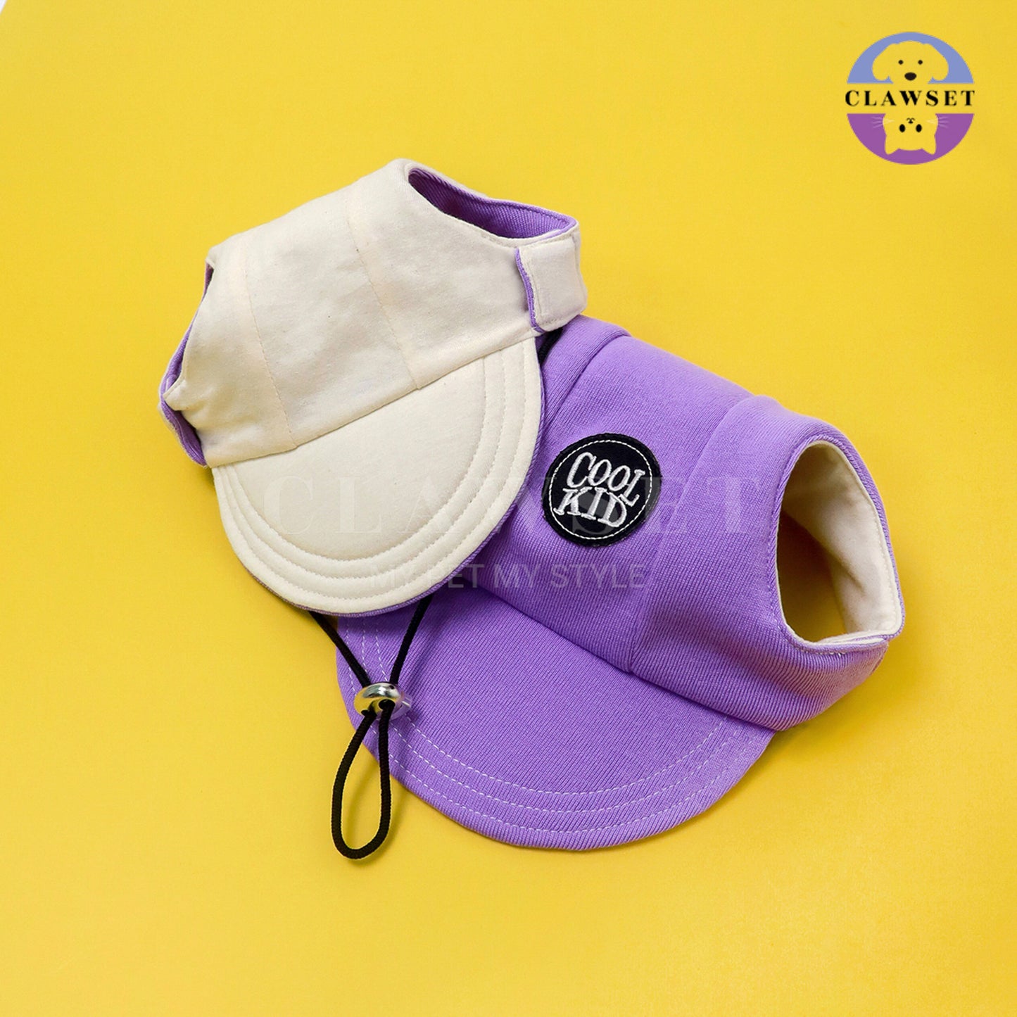 Clawset - Pet Accessories - Cool Kid (Topi Hewan Peliharaan) - Purple (Ungu)