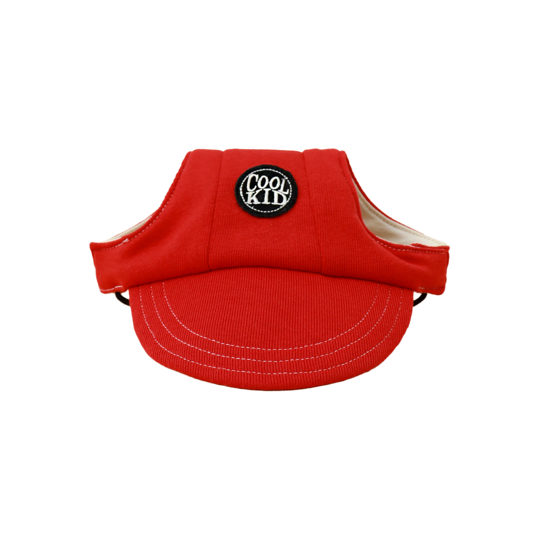Clawset - Pet Accessories - Cool Kid (Topi Hewan Peliharaan) - Red (Merah)