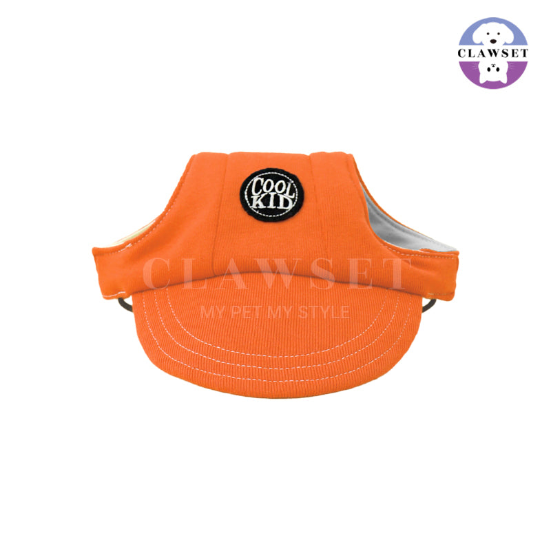 Clawset - Pet Accessories - Cool Kid (Topi Hewan Peliharaan) - Salmon (Orange)