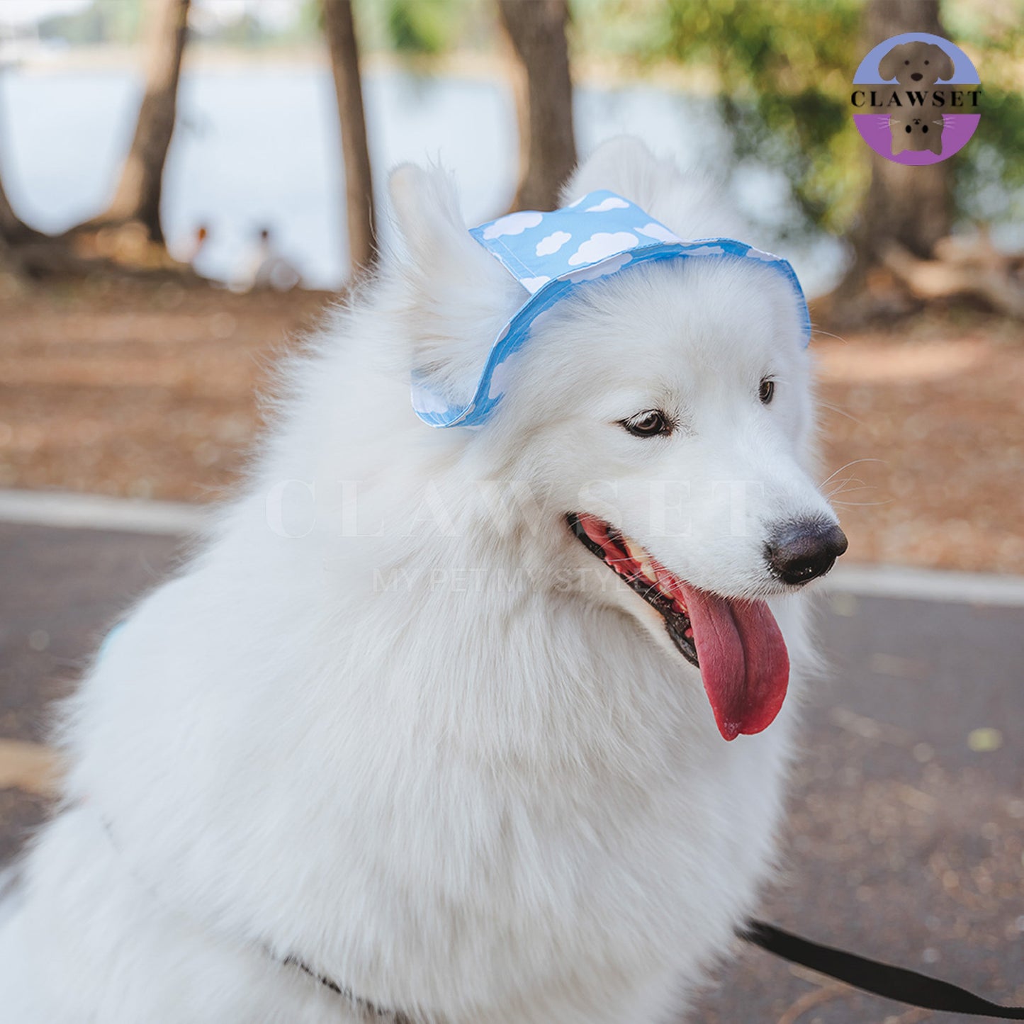 Clawset - Pet Accessories - Bucket Hat (Topi) Sky & Cloud - Blue (Biru)