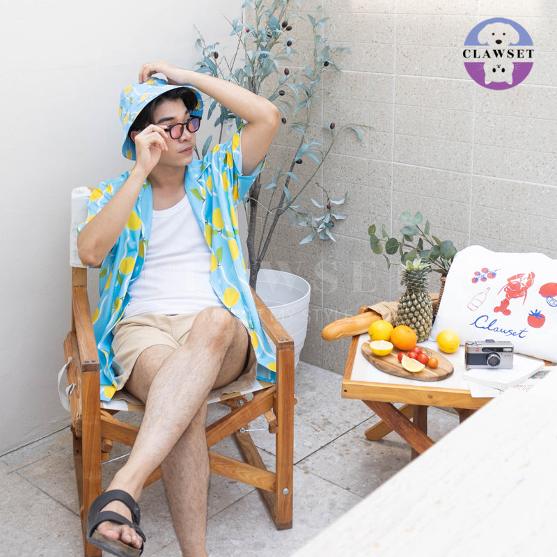 Clawset - Hat Collection Unisex - Italian Collection - Lemon Blue