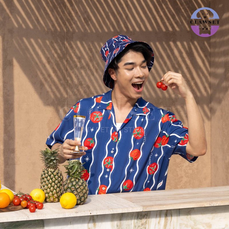 Clawset - Hat Collection Unisex - Italian Collection - Tomato Navy