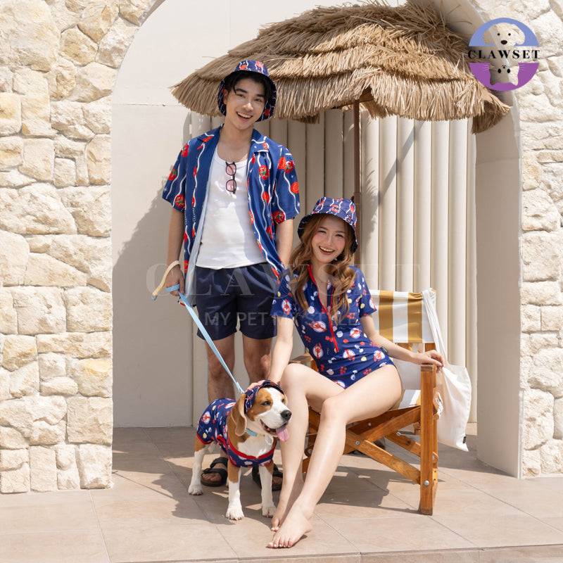 Clawset - Hat Collection Unisex - Italian Collection - Tomato Navy