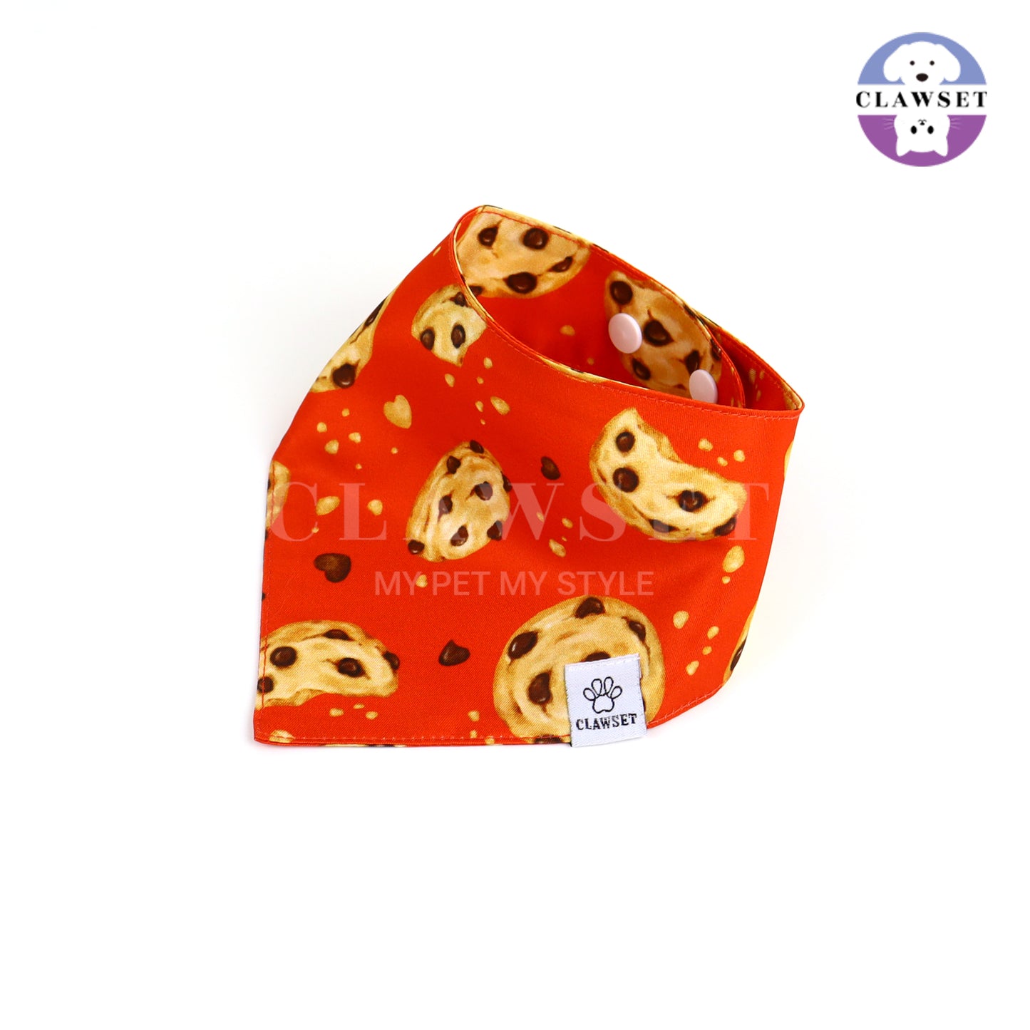 Clawset - Pet Scarf (Syal) - Im So Hungry - Cookie Orange