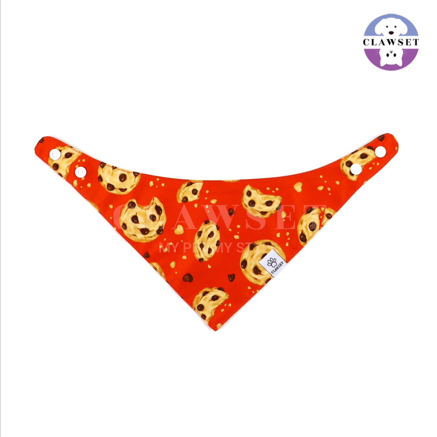 Clawset - Pet Scarf (Syal) - Im So Hungry - Cookie Orange