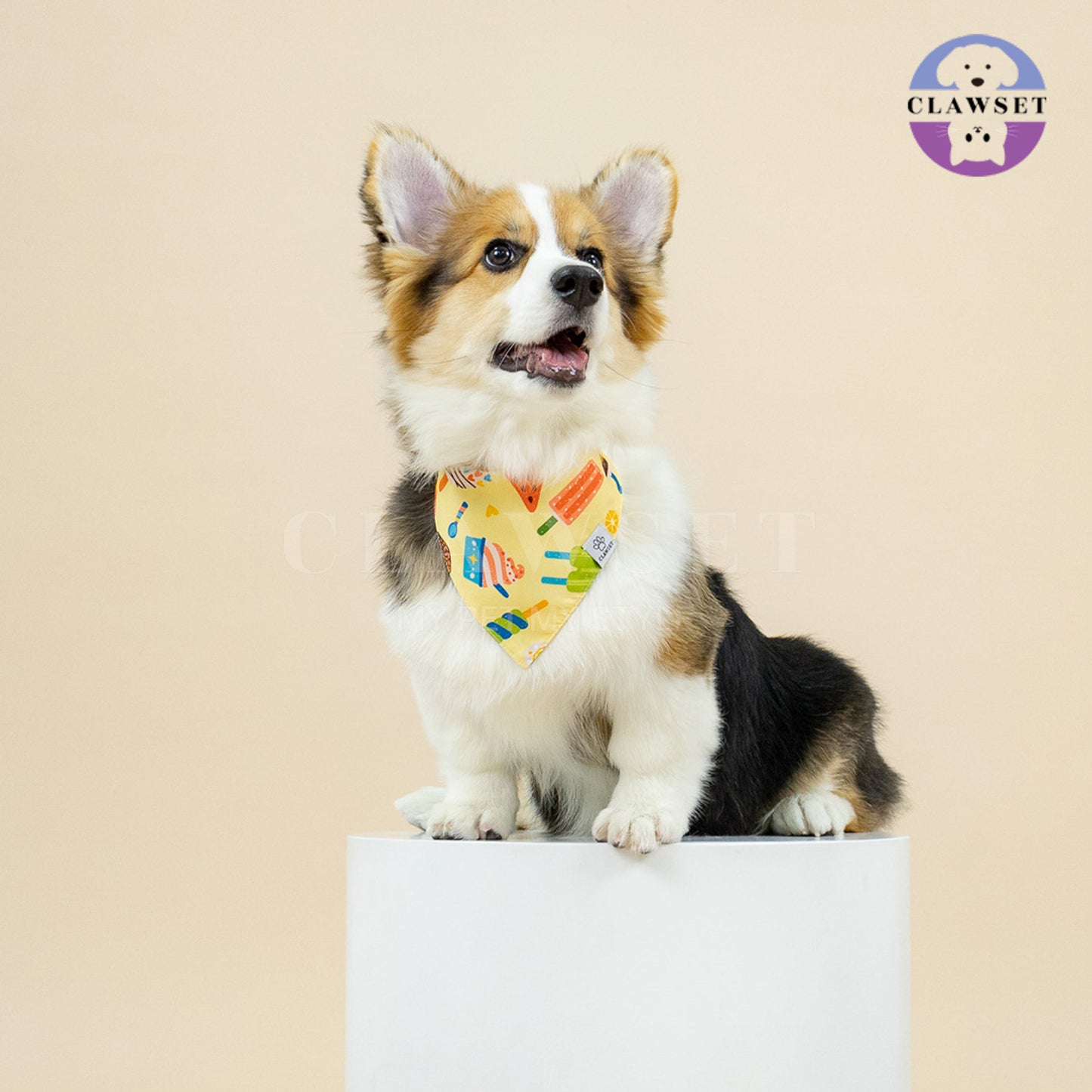 Clawset - Pet Scarf (Syal) - Im So Hungry - Ice Cream Yellow (Kuning)