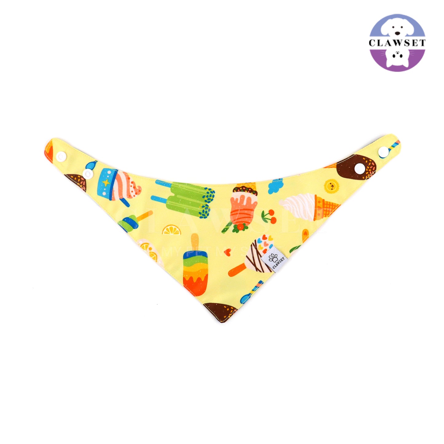 Clawset - Pet Scarf (Syal) - Im So Hungry - Ice Cream Yellow (Kuning)