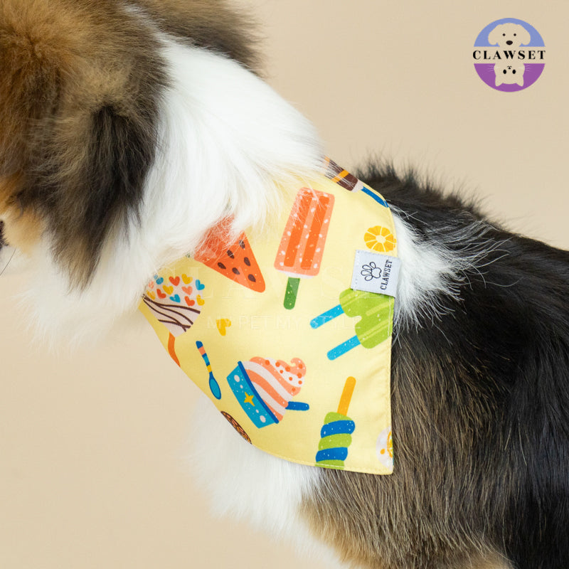 Clawset - Pet Scarf (Syal) - Im So Hungry - Ice Cream Yellow (Kuning)