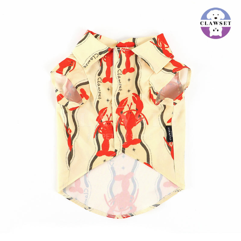 Clawset - Pet Shirt - Italian Summer - Lobster Cream