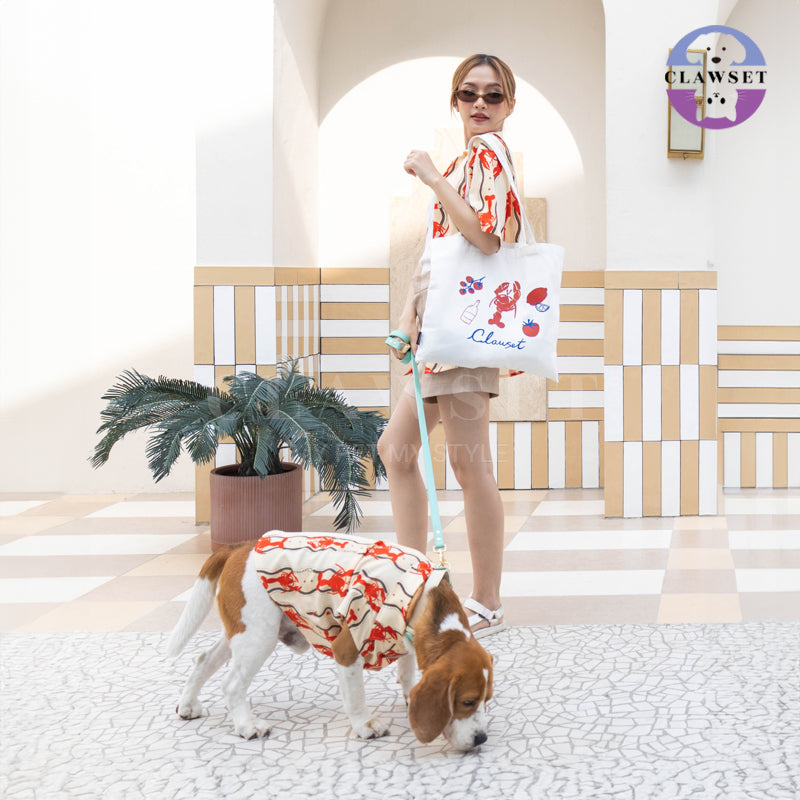 Clawset - Pet Shirt - Italian Summer - Lobster Cream