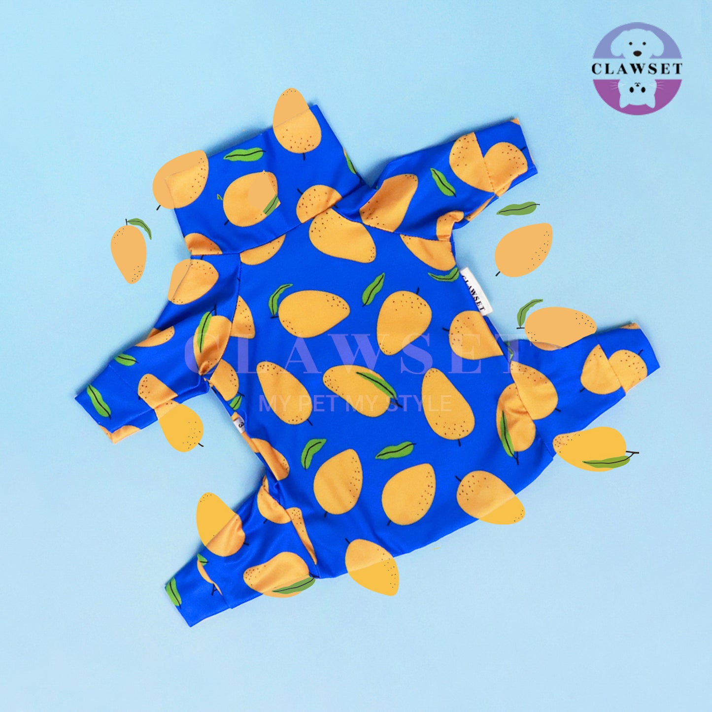 Clawset - Pet Fashion - Protection Suit - Fruity Collection - Mango (Mangga)