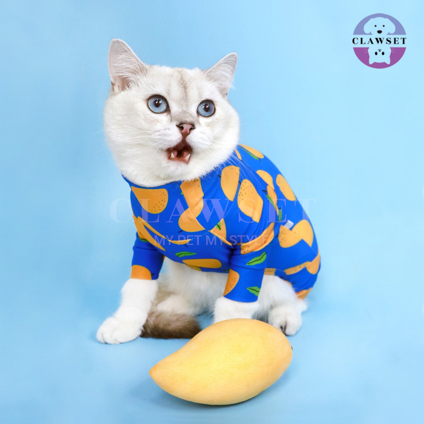 Clawset - Pet Fashion - Protection Suit - Fruity Collection - Mango (Mangga)