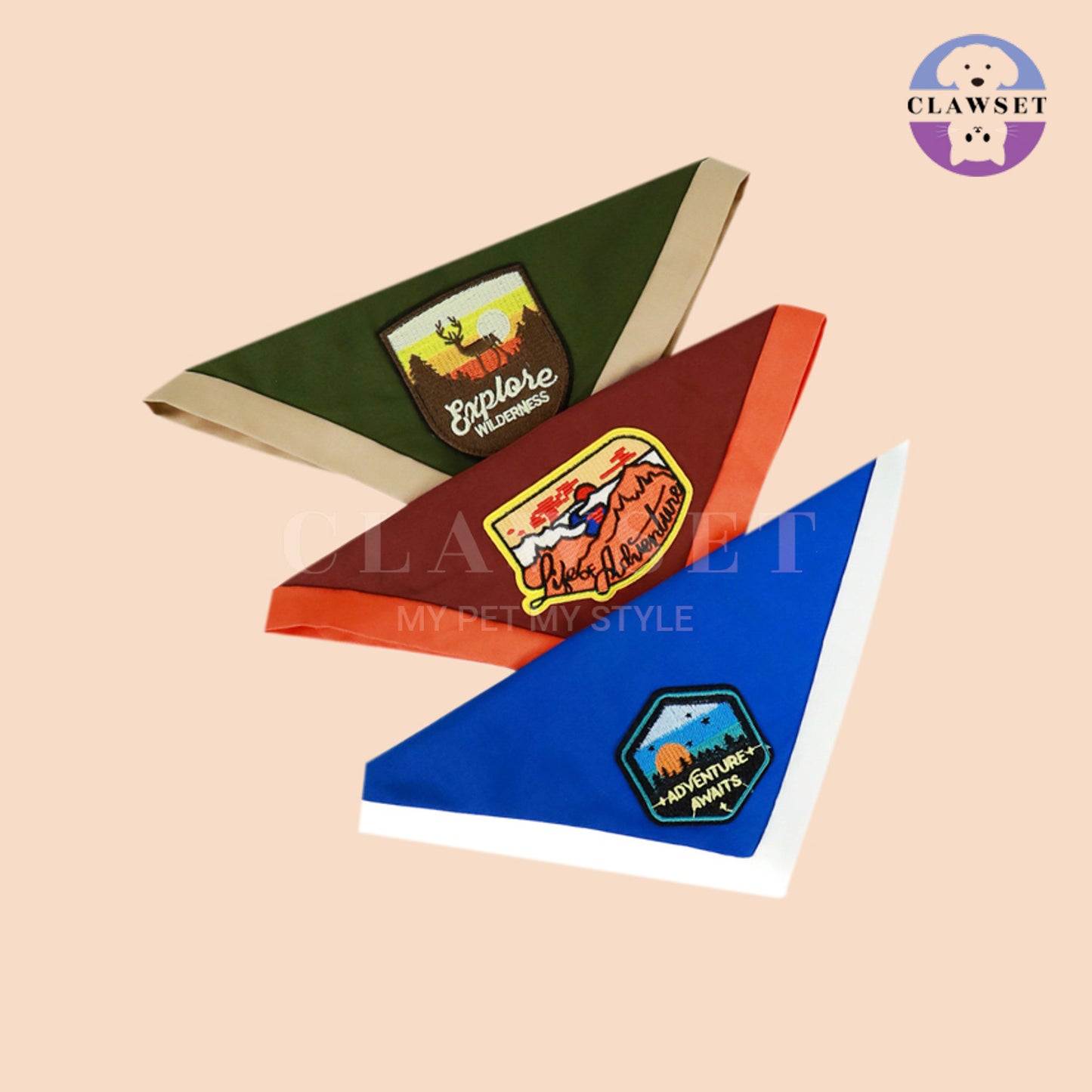 Clawset - Pet Scarf (Syal) - Scout Collection - Blue (Biru)