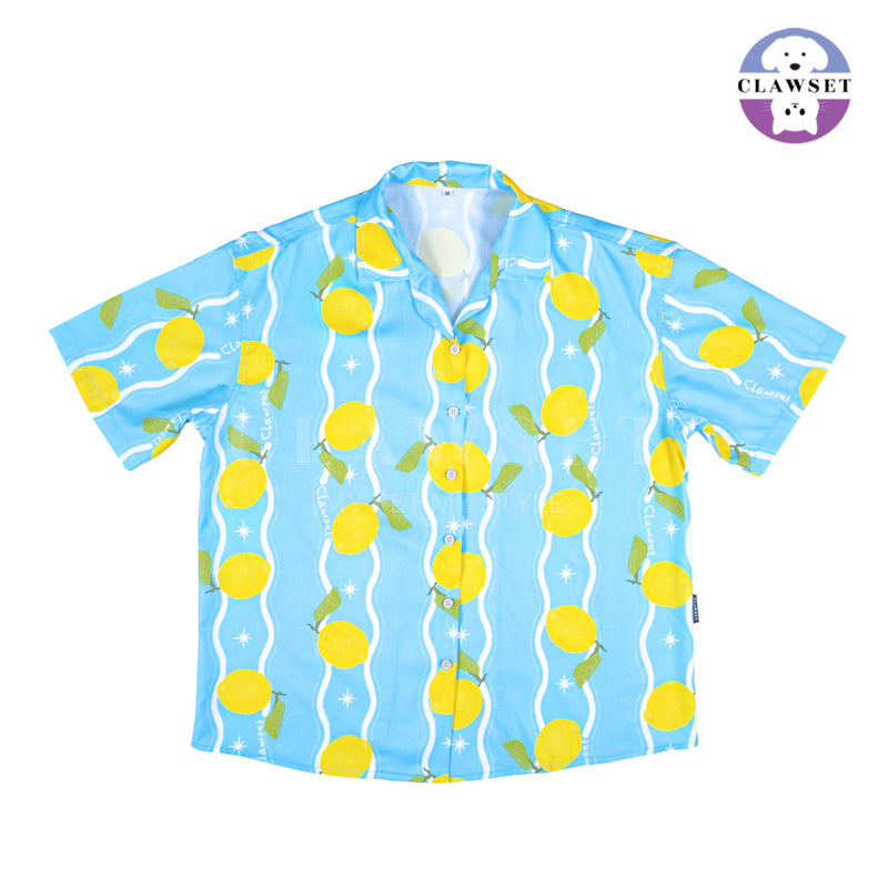 Clawset - Shirt Collection Unisex (Baju Unisex) - Italian Summer - Lemon Blue