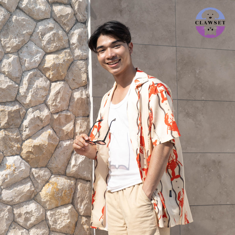 Clawset - Shirt Collection Unisex (Baju Unisex) - Italian Summer - Lobster Cream