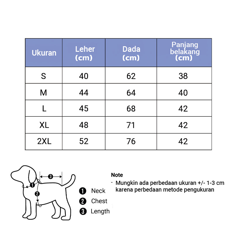 Clawset - Pet Fashion - Corgi Collection - Protection Suit - Blue Star (Biru)