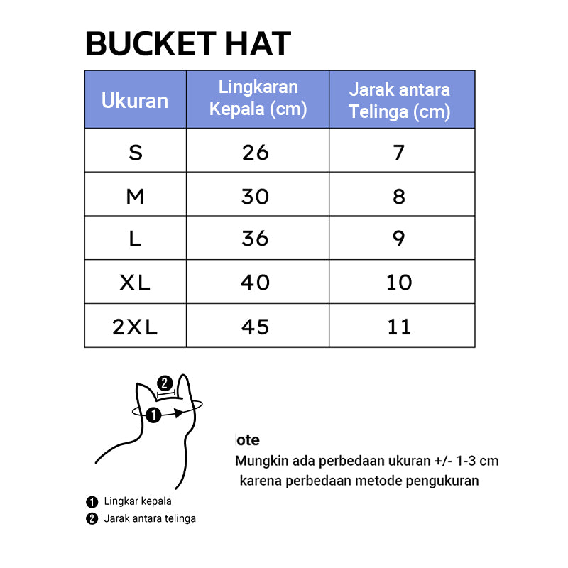 Clawset - Denim Collection - Pet Hat - Stripe Blue