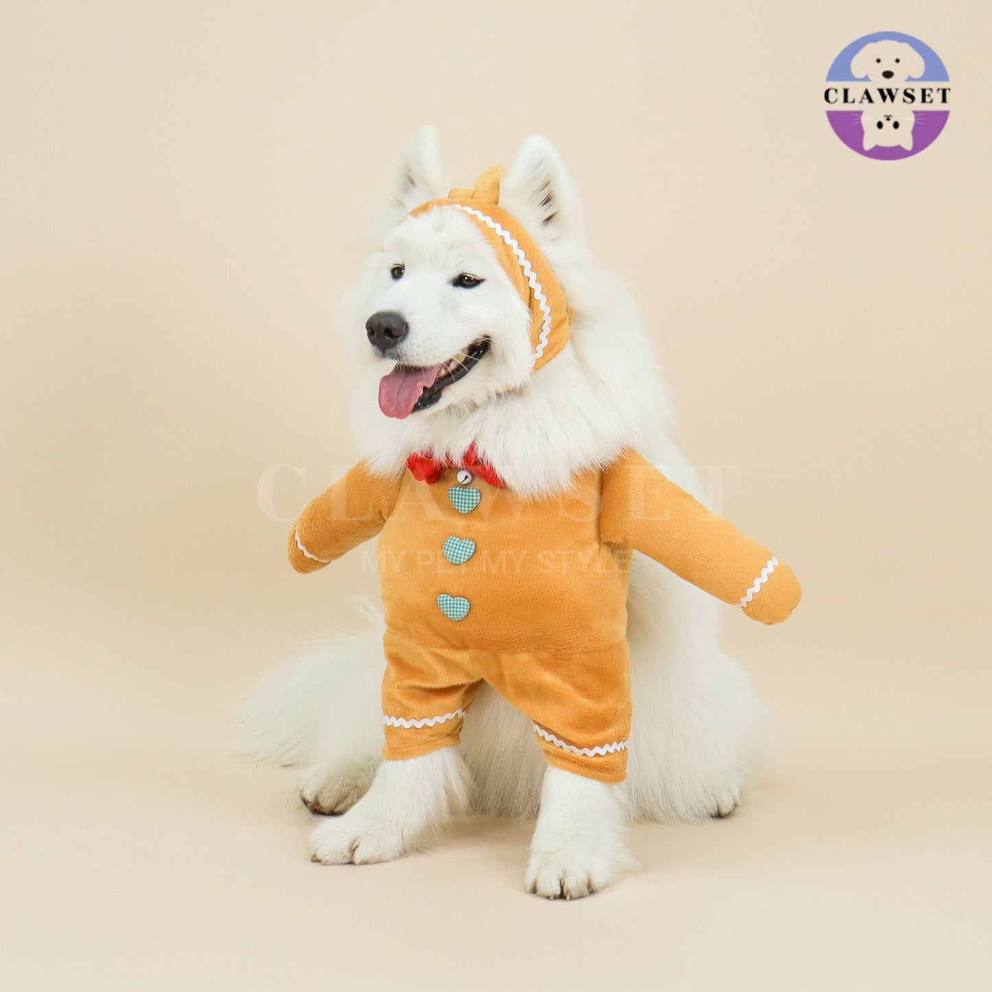 Clawset - Pet Costume - Merry X'Mas -  Gingerbread