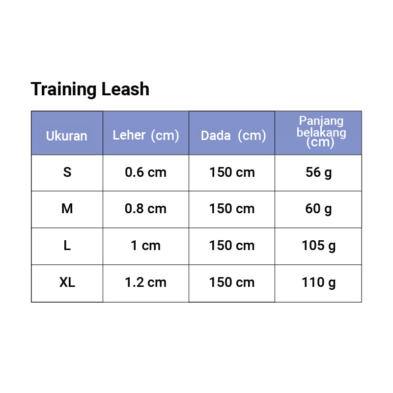 Clawset - Pet Accessories - Training Leash Gradient - Purple (Ungu) Blue (Biru)