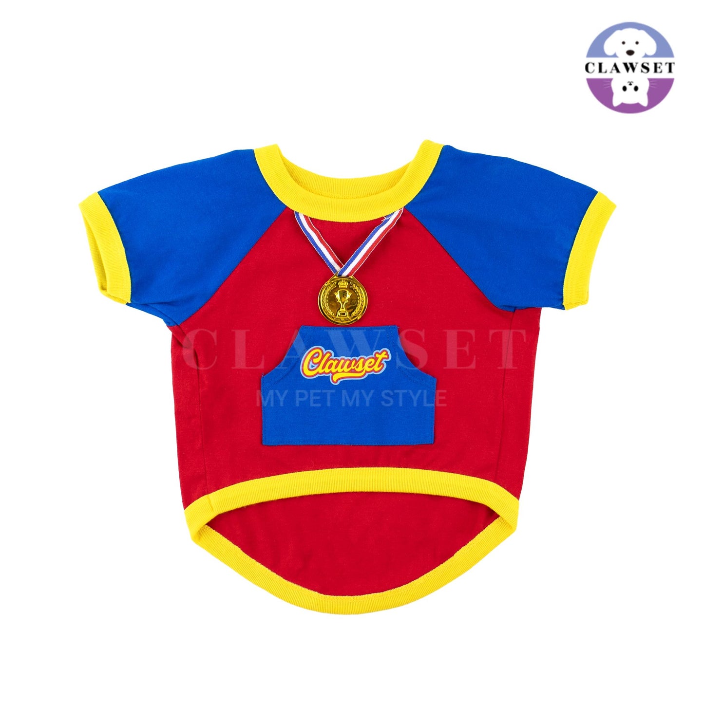 Clawset - Pet T-Shirt - Winner T Shirt - World's Best Player -  Red