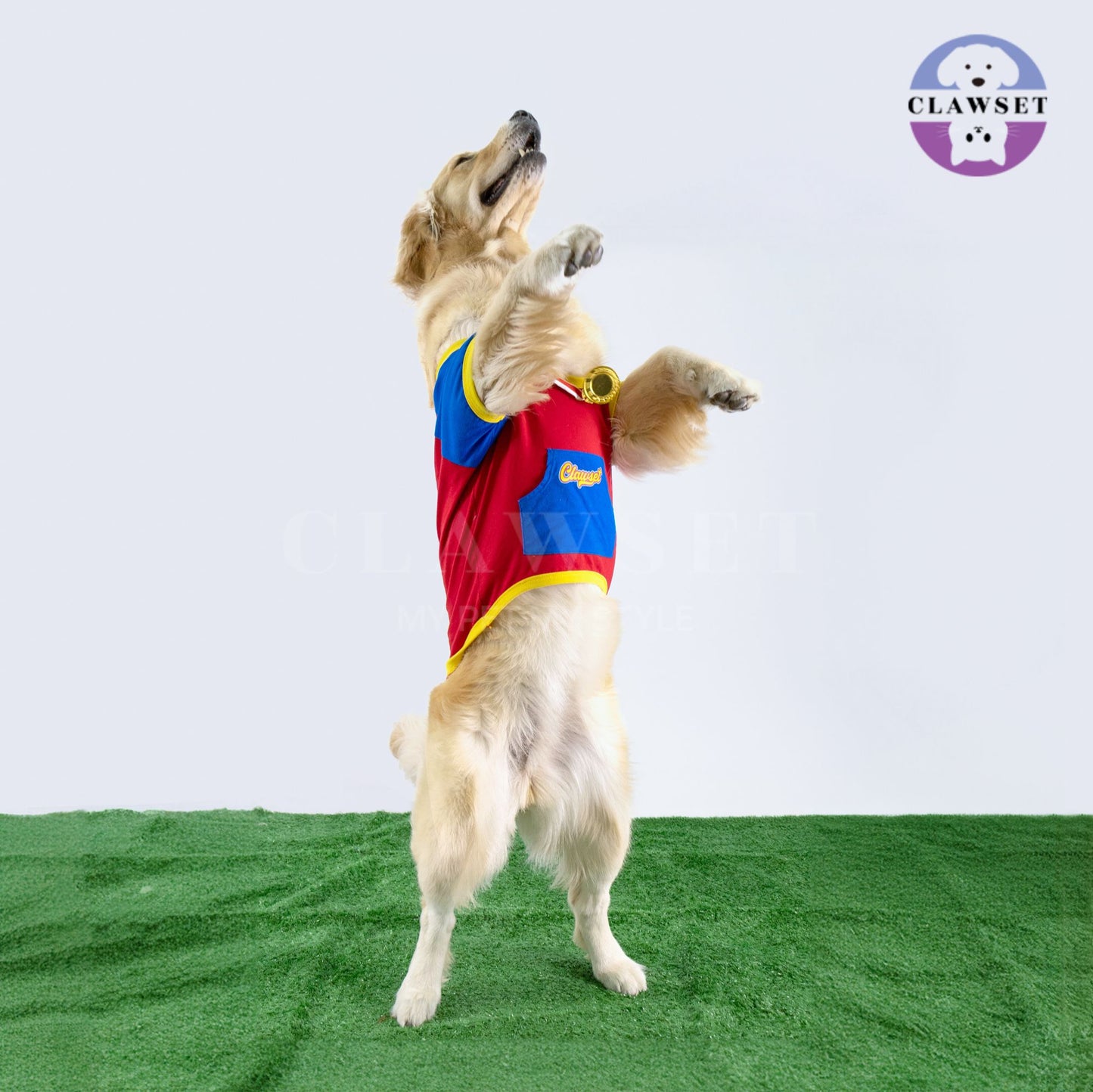 Clawset - Pet T-Shirt - Winner T Shirt - World's Best Player -  Red