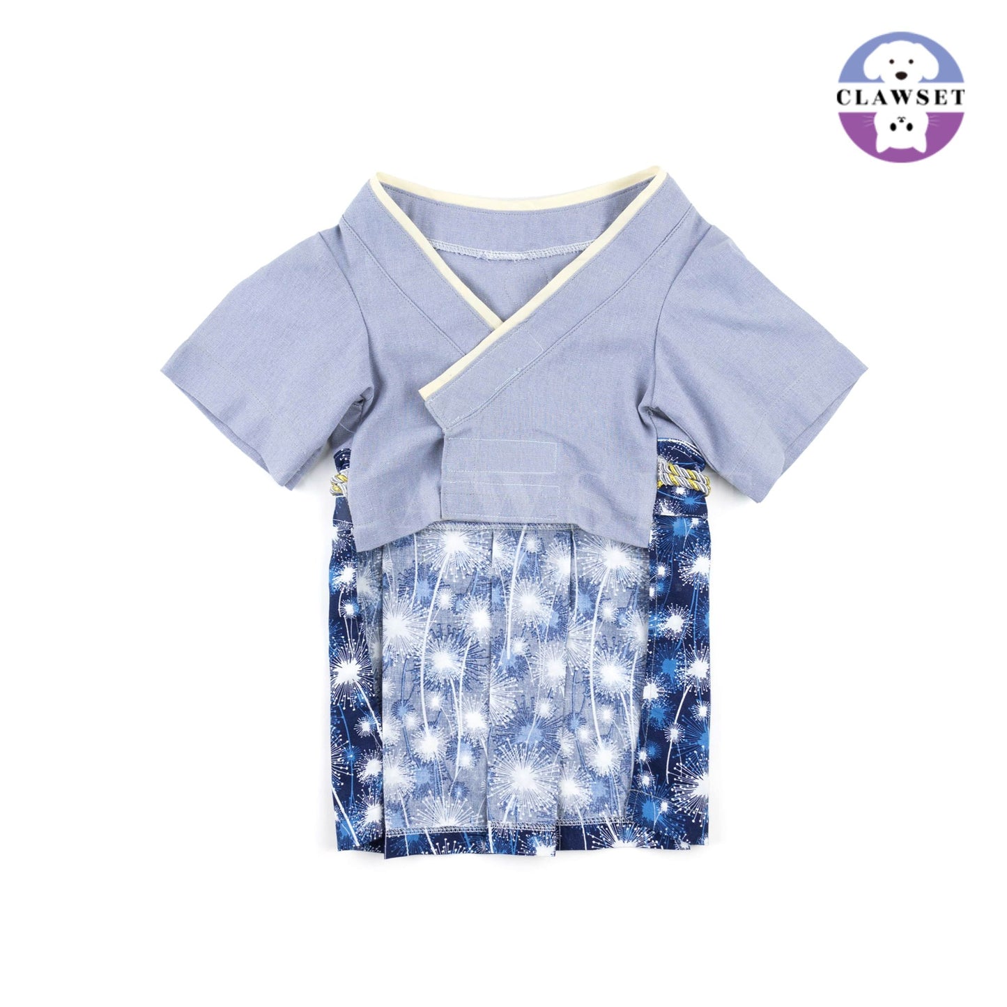 Clawset - Pet Fashion - Yukata - Inusama Collection - Tampopo - Grey