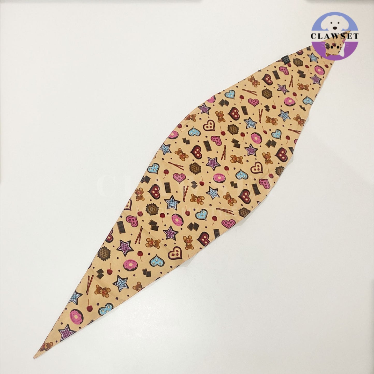 Clawset - Human scarf - I'm so Hungry -  Sweet treats - Beige (One Size)