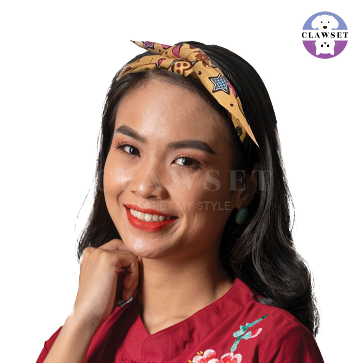 Clawset - Human scarf - I'm so Hungry -  Sweet treats - Beige (One Size)