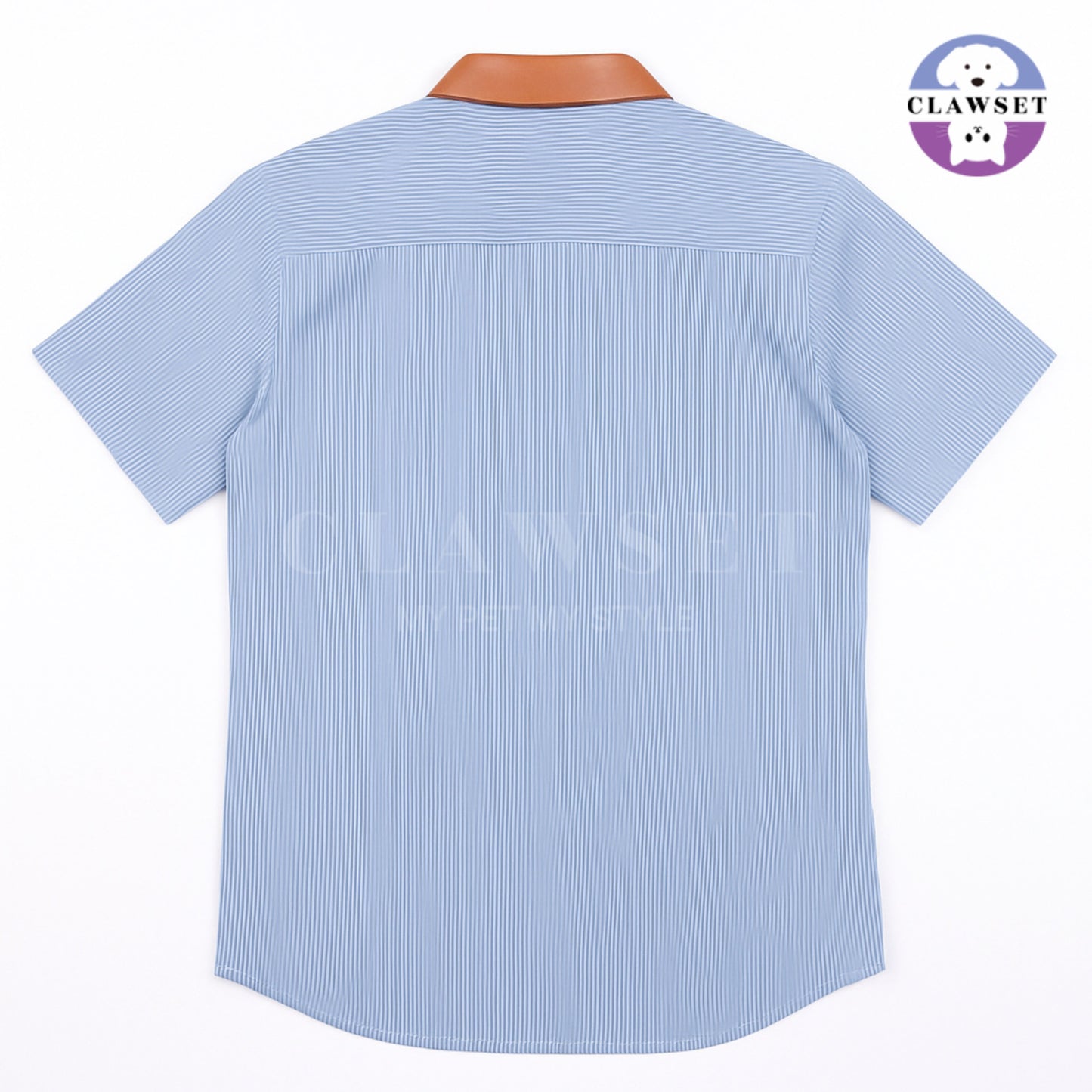 Clawset - Human Shirt - Denim Shirt - Stripe, Blue