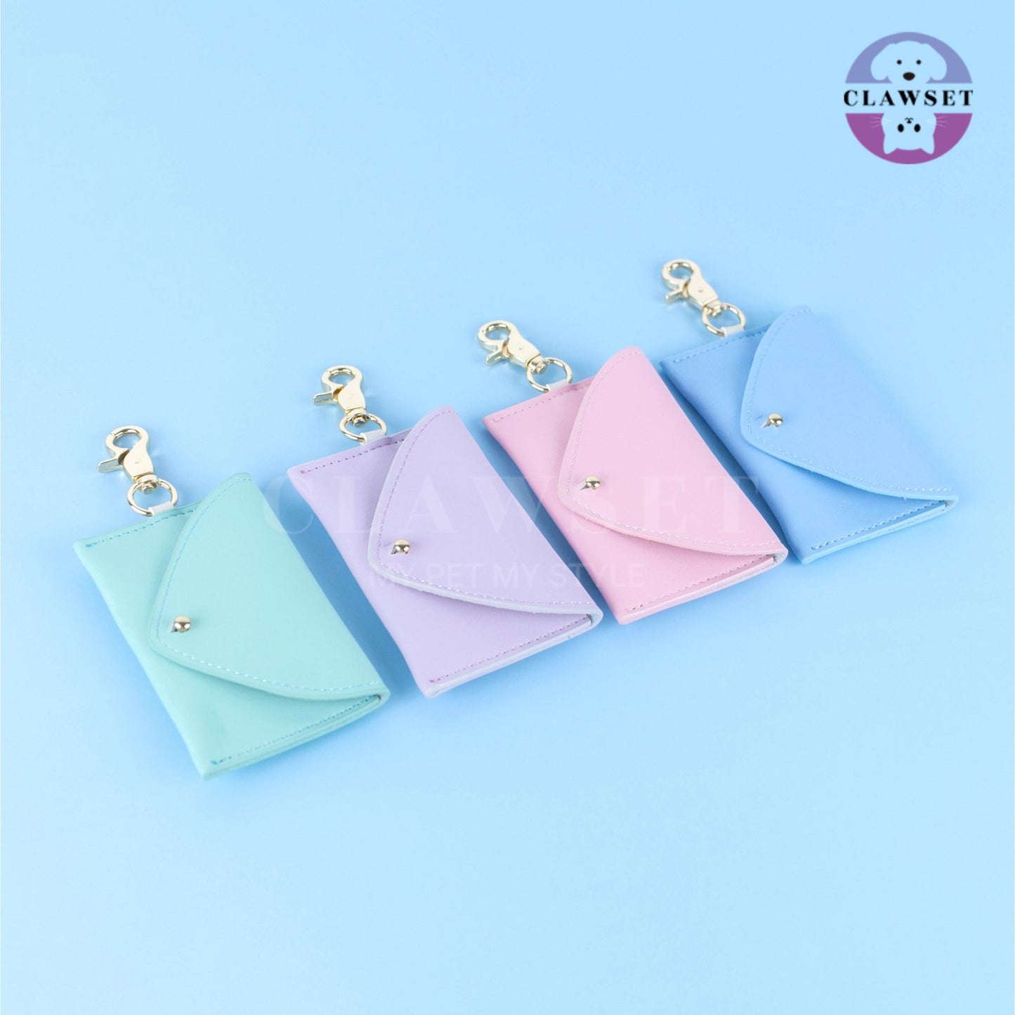 Clawset - Pet Accessories - Treat & Poop Bag Wallet - Mint - All Size