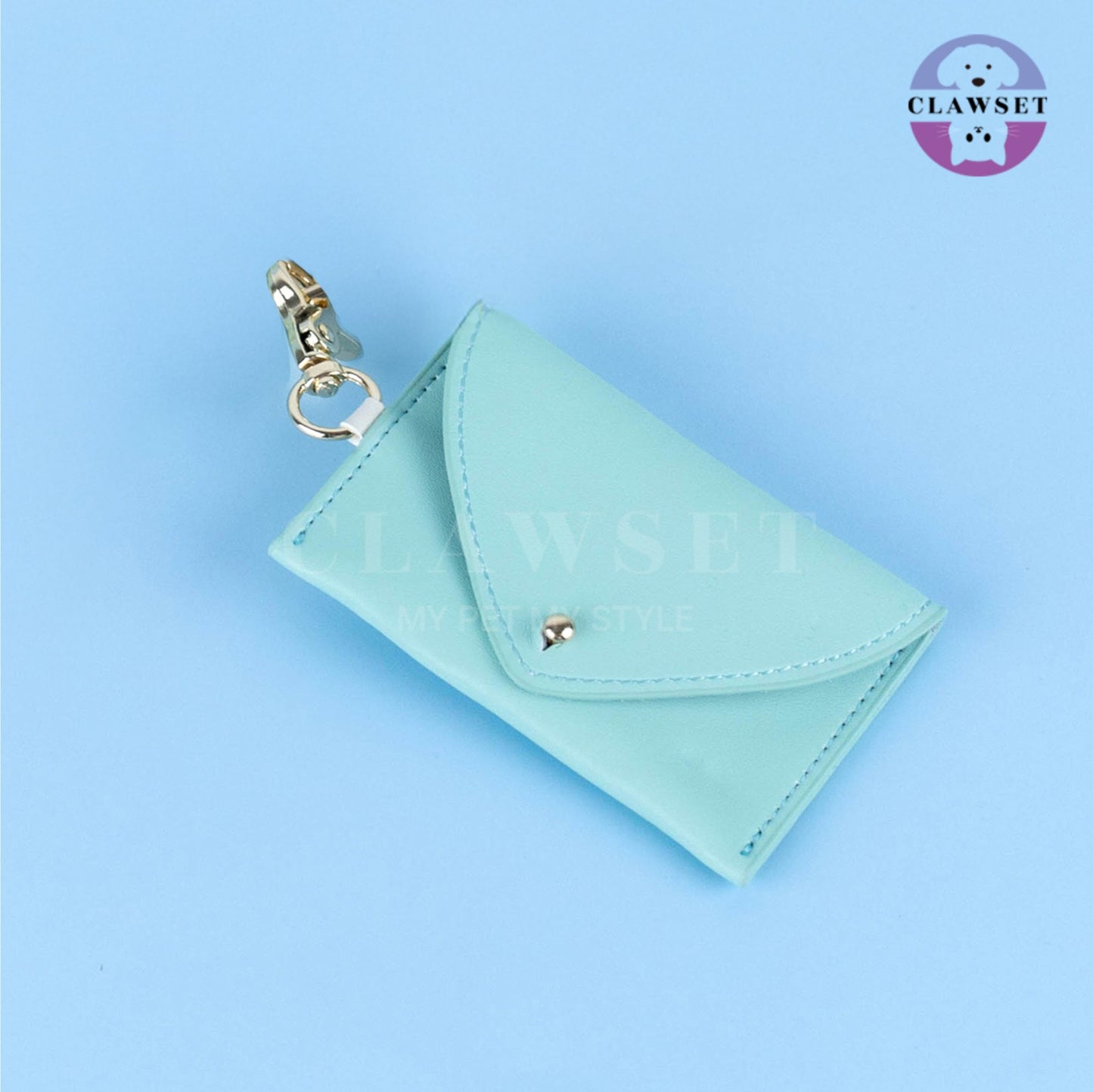Clawset - Pet Accessories - Treat & Poop Bag Wallet - Mint - All Size