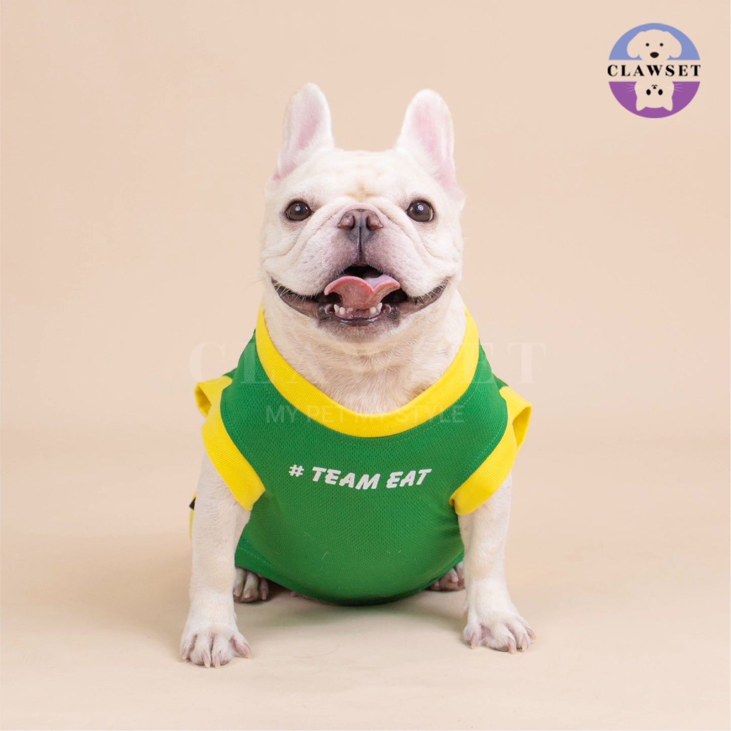 Clawset - Sporty Collection - Tank Top (Baju Anjing & Kucing) - Team Eat (Hijau)