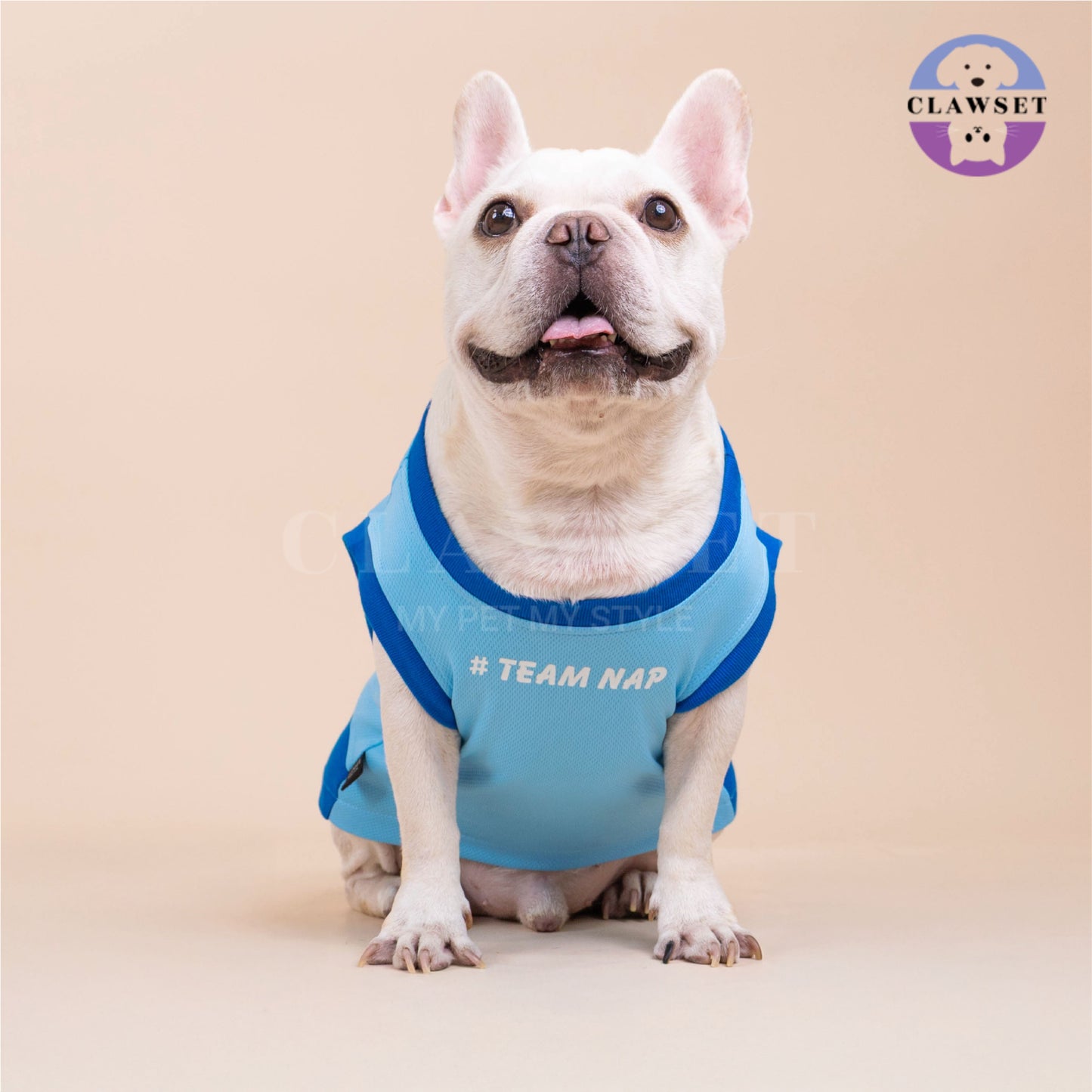 Clawset - Sporty Collection - Tank Top (Baju Anjing & Kucing) - Team Nap (Biru)